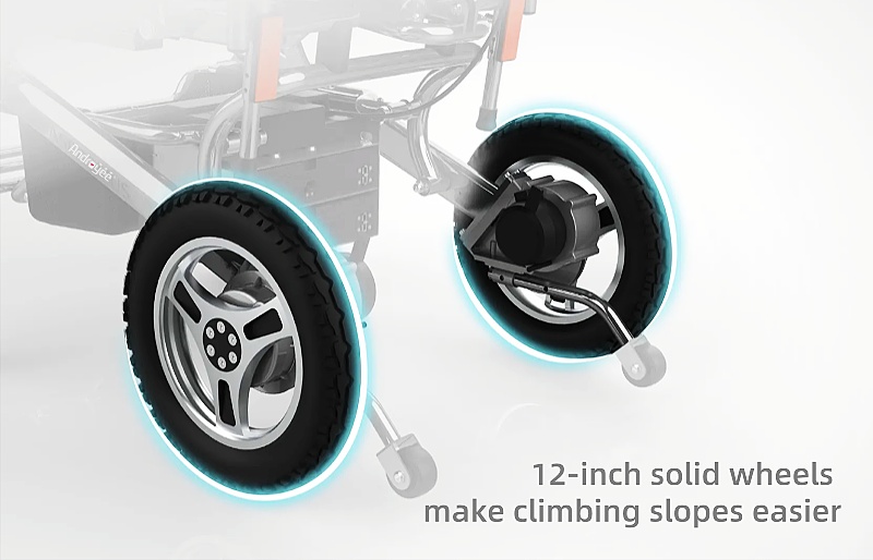 Electric foldable wheelchair pro, with tilt, ANNJ006B