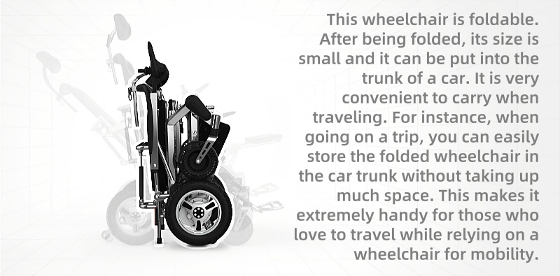 Electric foldable wheelchair pro, with tilt, ANNJ006B