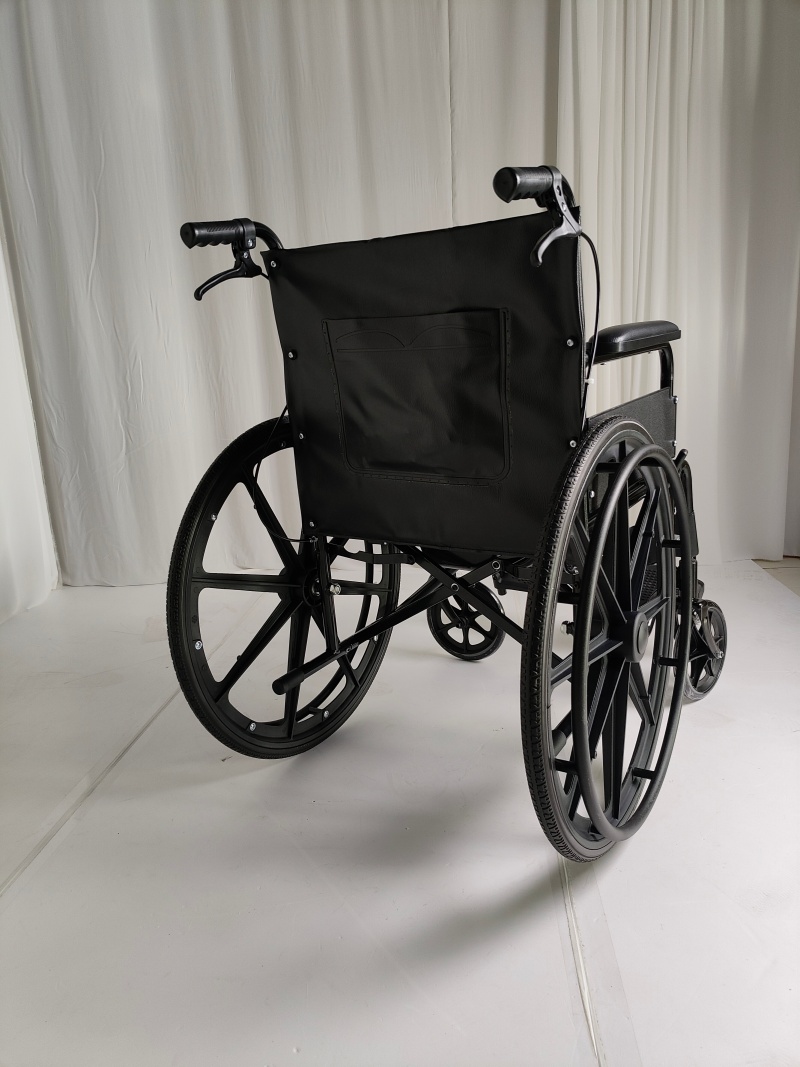 Manual Wheelchair with Commode – Leather Seat, Folding Mobility Aid for Elderly & Disable | S-WHR102