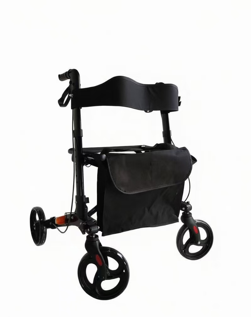Folding Rollator Walker with Seat & Bag – Lightweight Mobility Aid for Elderly & Disabled |S-ROR-102
