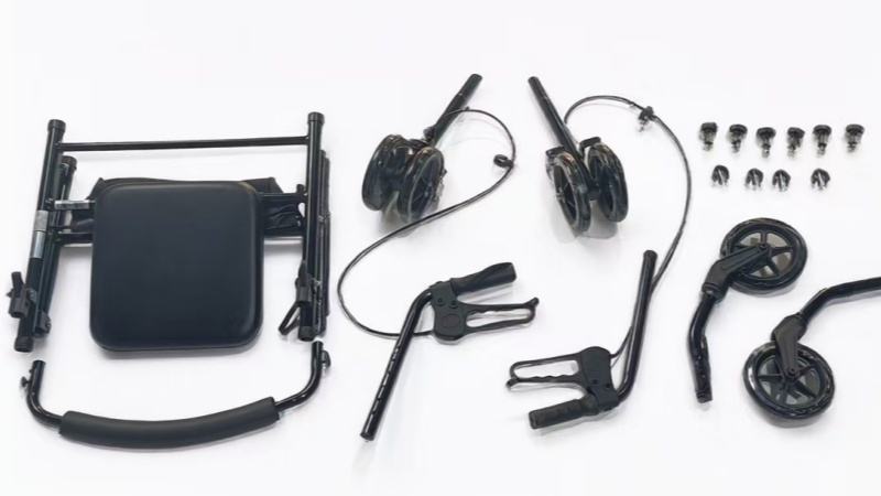 Compact Foldable Rollator Walker – Lightweight Travel Aid for Seniors & Disabled | S-ROR-101