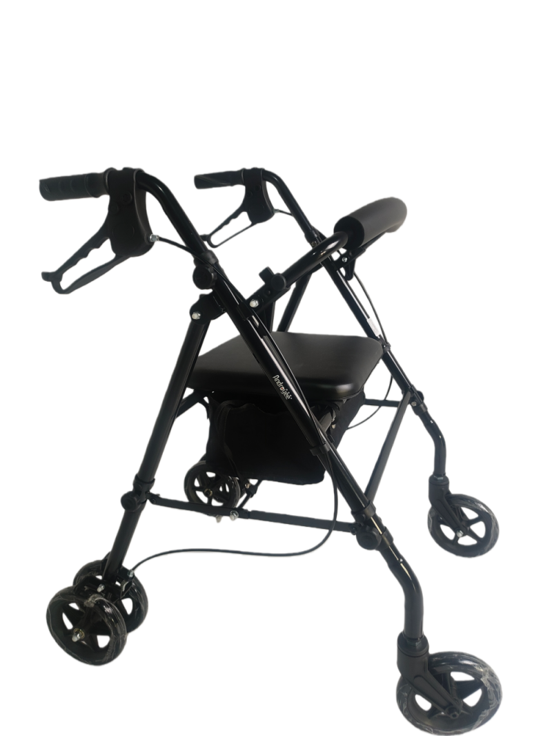 Compact Foldable Rollator Walker – Lightweight Travel Aid for Seniors & Disabled | S-ROR-101
