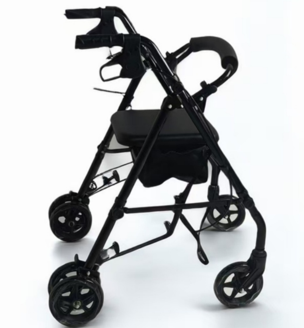 Compact Foldable Rollator Walker – Lightweight Travel Aid for Seniors & Disabled | S-ROR-101