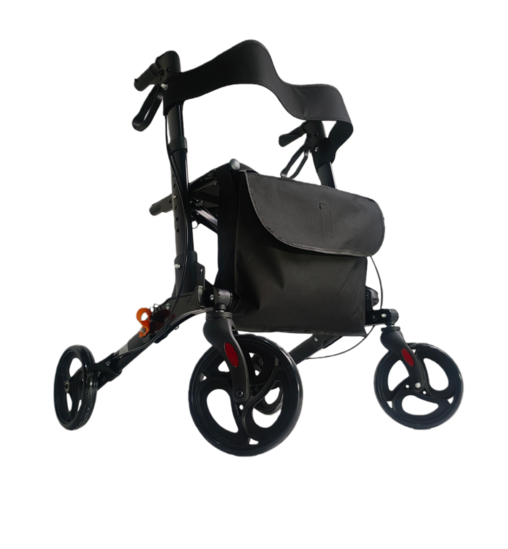 Folding Rollator Walker with Seat & Bag – Lightweight Mobility Aid for Elderly & Disabled |S-ROR-102