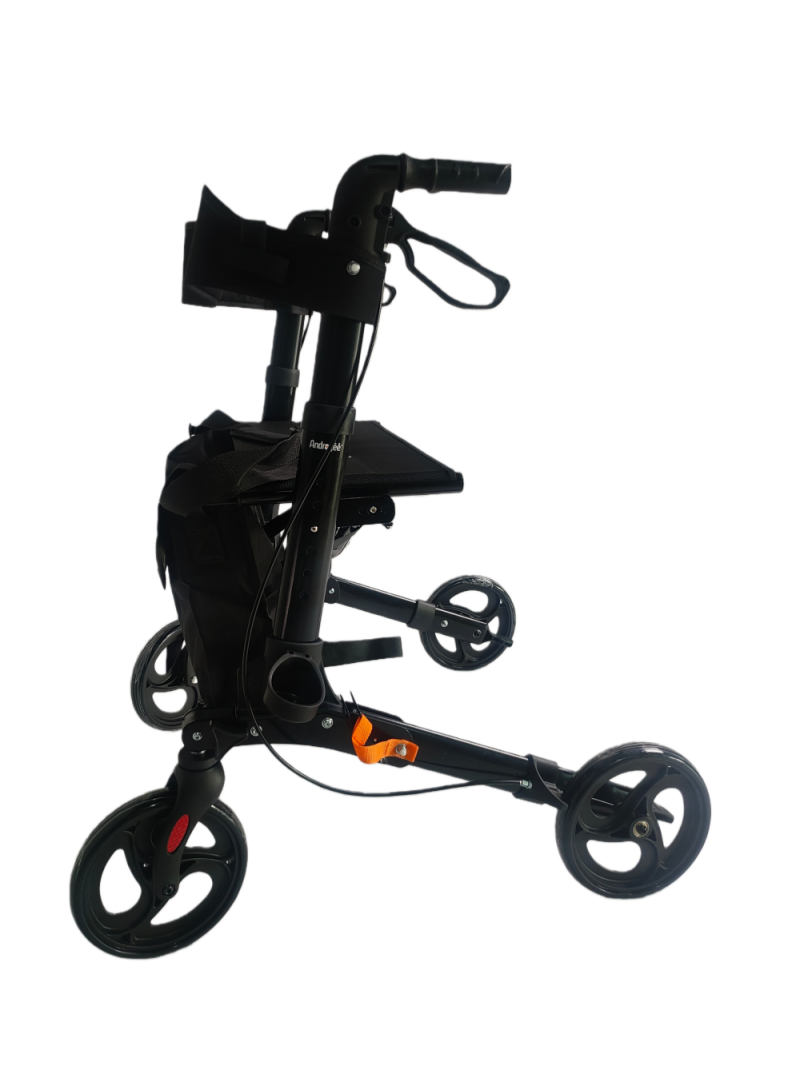 Folding Rollator Walker with Seat & Bag – Lightweight Mobility Aid for Elderly & Disabled |S-ROR-102