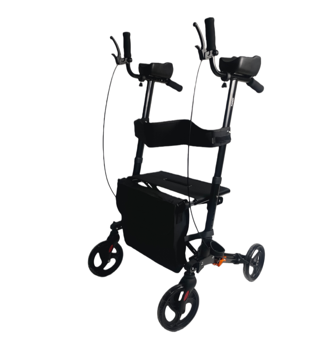 Upright Posture Rollator Walker with Forearm Support – Mobility Aid for Seniors & Disabled|S-ROR-104