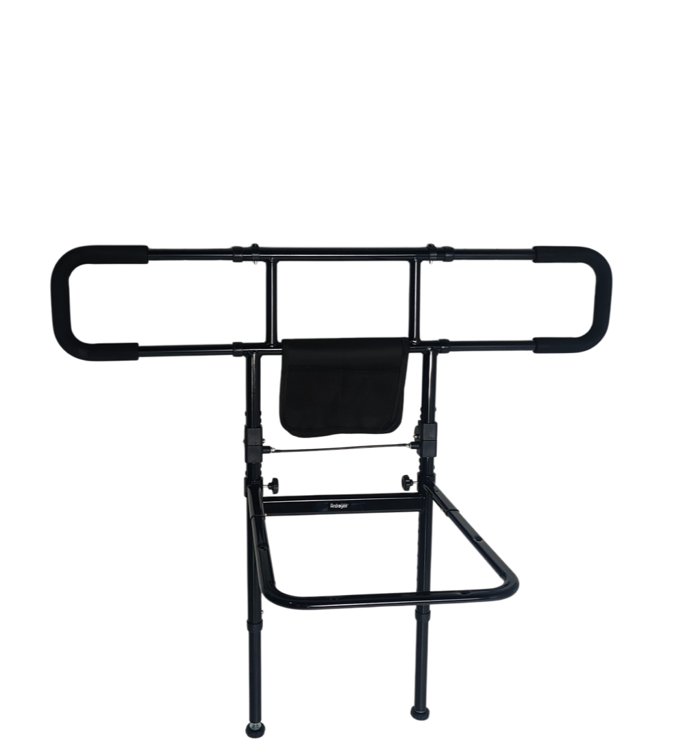 Adjustable Bedside Railing with Storage Pocket – Bed Assist Rail for Elderly & Disabled | S-BEL-101