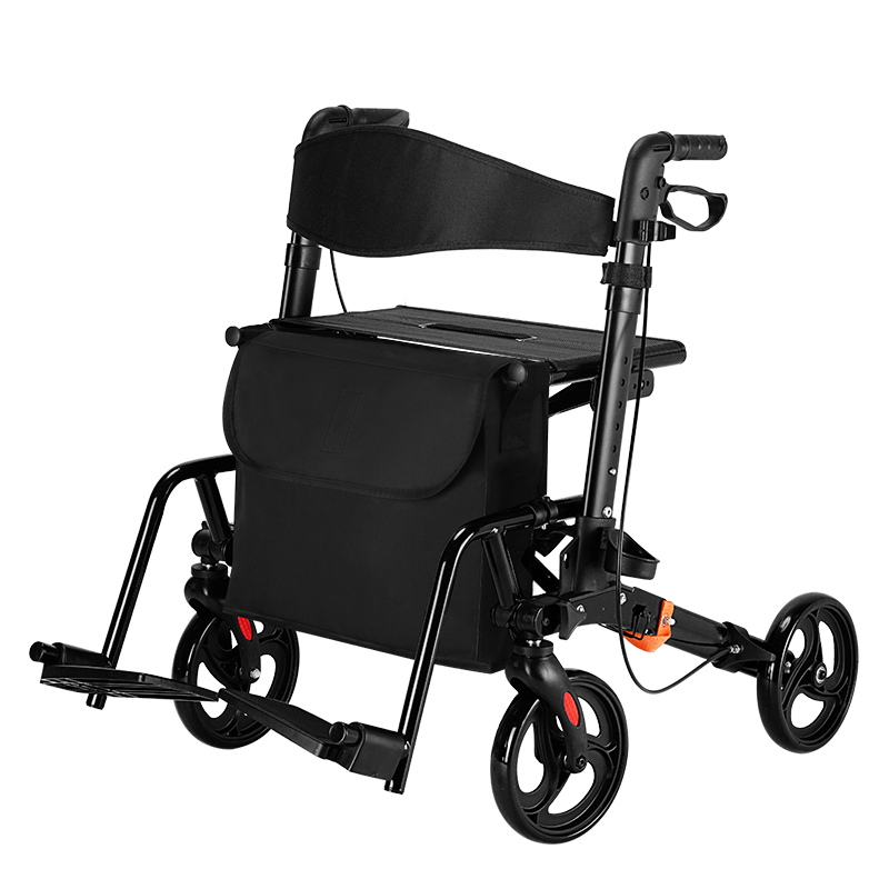 Foldable Rollator with Seat & Bag | ROR-15
